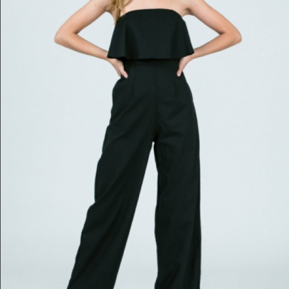 Black pant romper